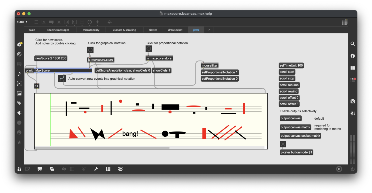 MaxScore for Max and Ableton Live Music Notation for Max and Ableton Live