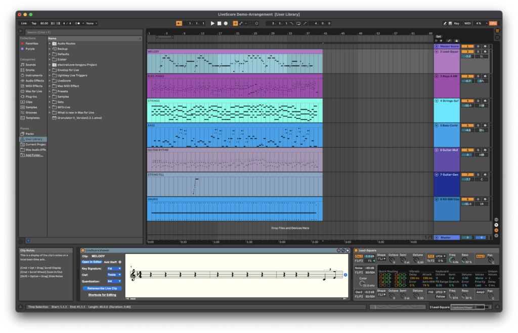LiveScore – MaxScore for Max and Ableton Live